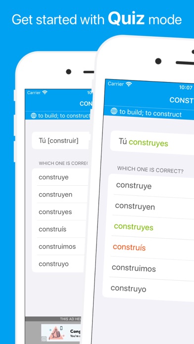 iRregular: Learn Spanish Verbs Screenshot