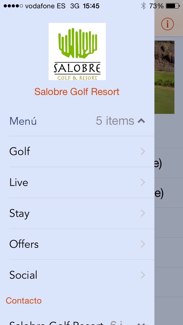 Salobre Golf & Resort - en app screenshot
