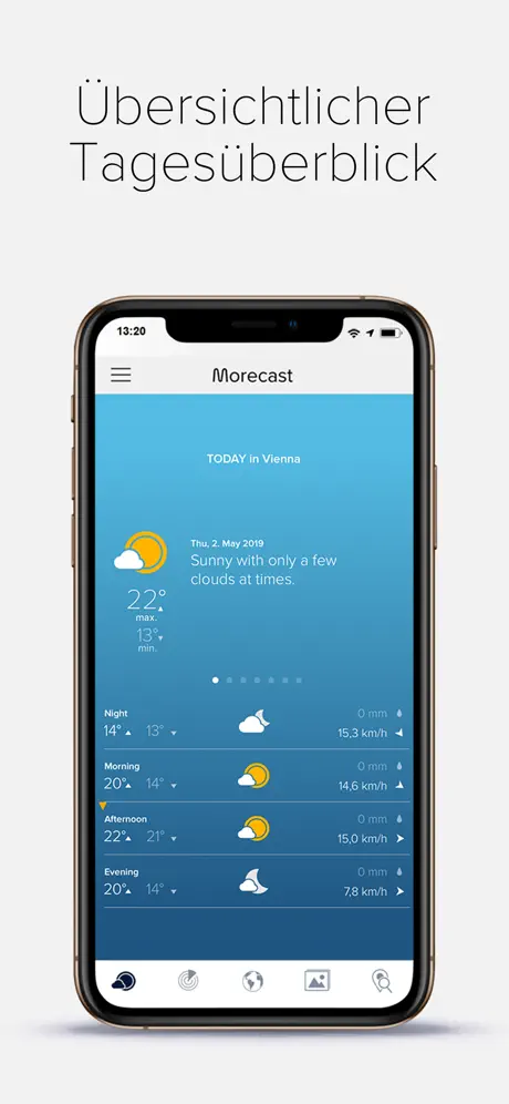 MORECAST Wetter App