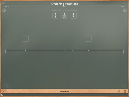 MathBoard Fractions iPad app afbeelding 3
