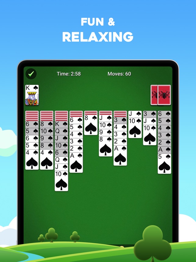 Spider Solitaire 2 - Available on : Android , iPhone/iPad/iPod