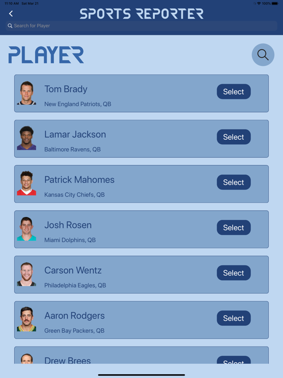 Sports Reporter iPad screenshot 6 - News app