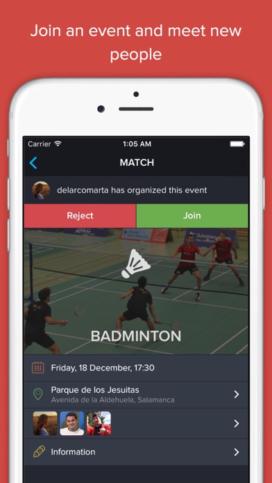 WePlay - Sports with friends Screenshot
