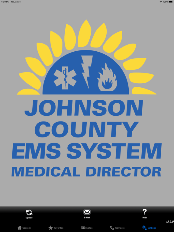 Johnson County EMS iPad screenshot 1 - Medical app