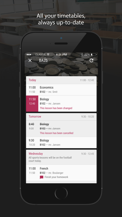 Classie - Timetables Screenshot