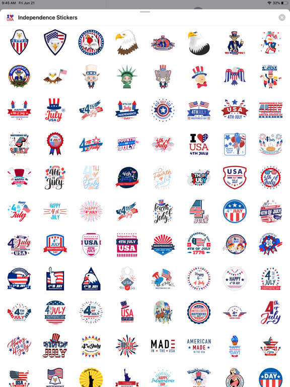 Screenshot #6 pour 4th of July Stickers ⋆