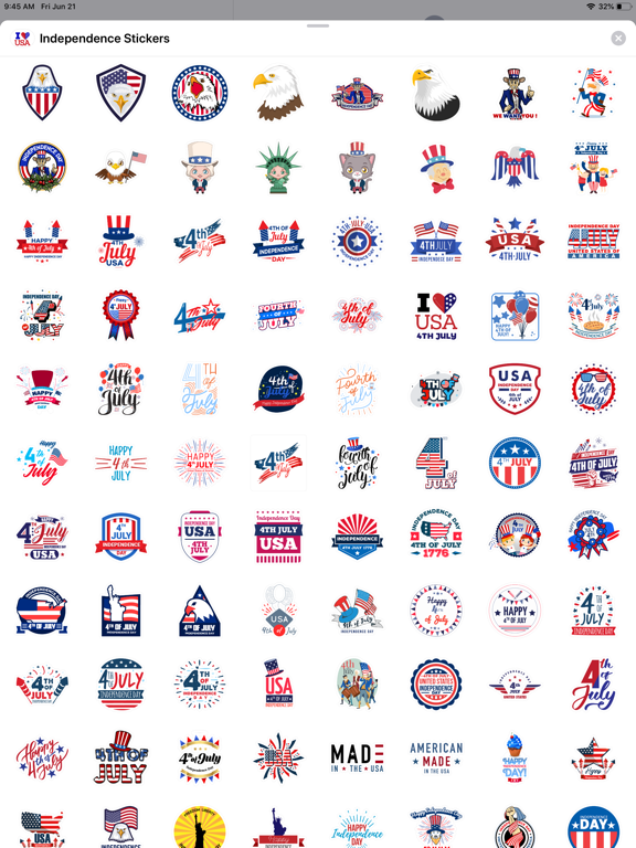 Screenshot #3 for 4th of July Stickers ⋆