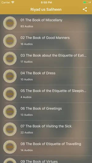 Riyad-us-Saliheen: Audio screenshot 1
