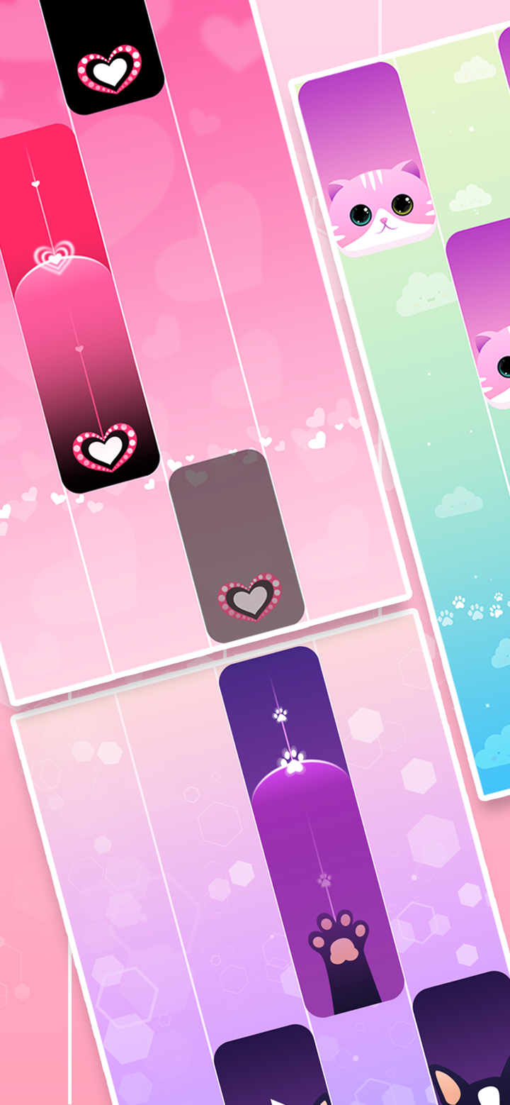 Pink Tiles 3: Jeu de piano screenshot 2