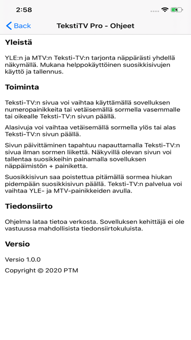 TekstiTV Screenshot