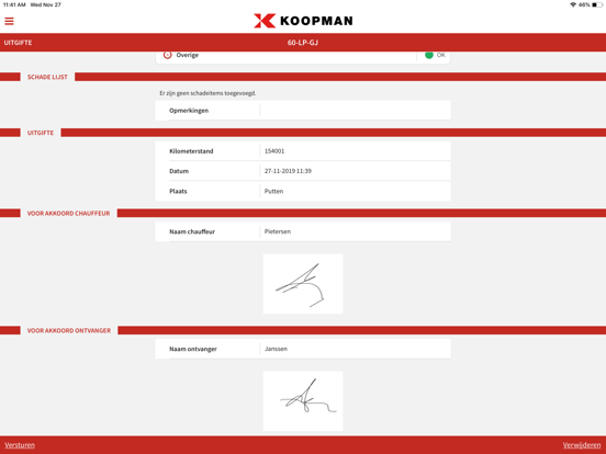 Koopman inspectie iPad app afbeelding 5