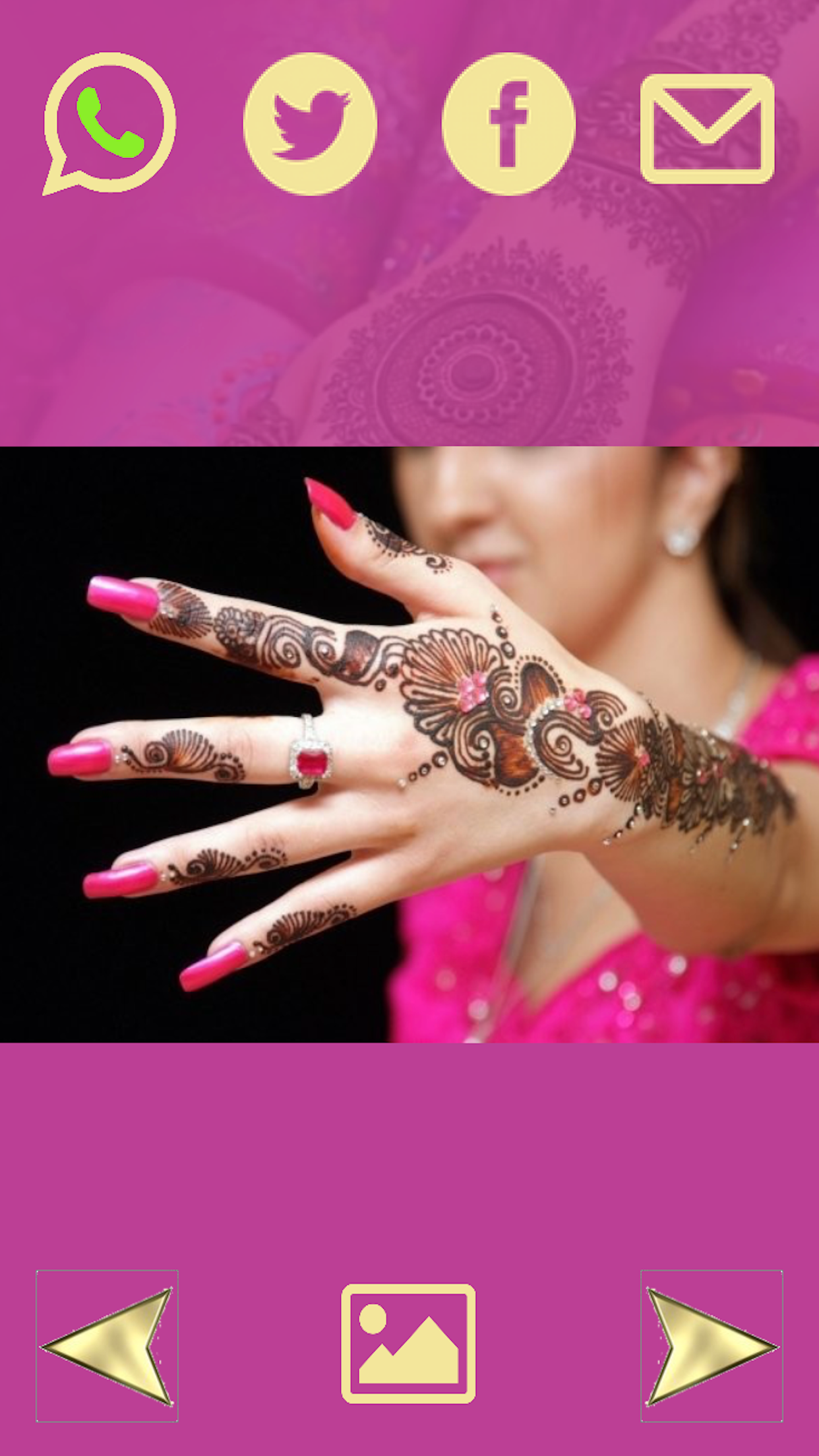Arab Girls Mehndi Henna Design