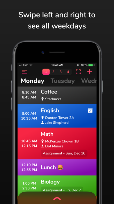 School Timetable - class study Screenshot