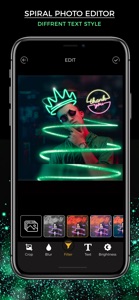 Neon Photo Editor - No Crop screenshot #4 for iPhone