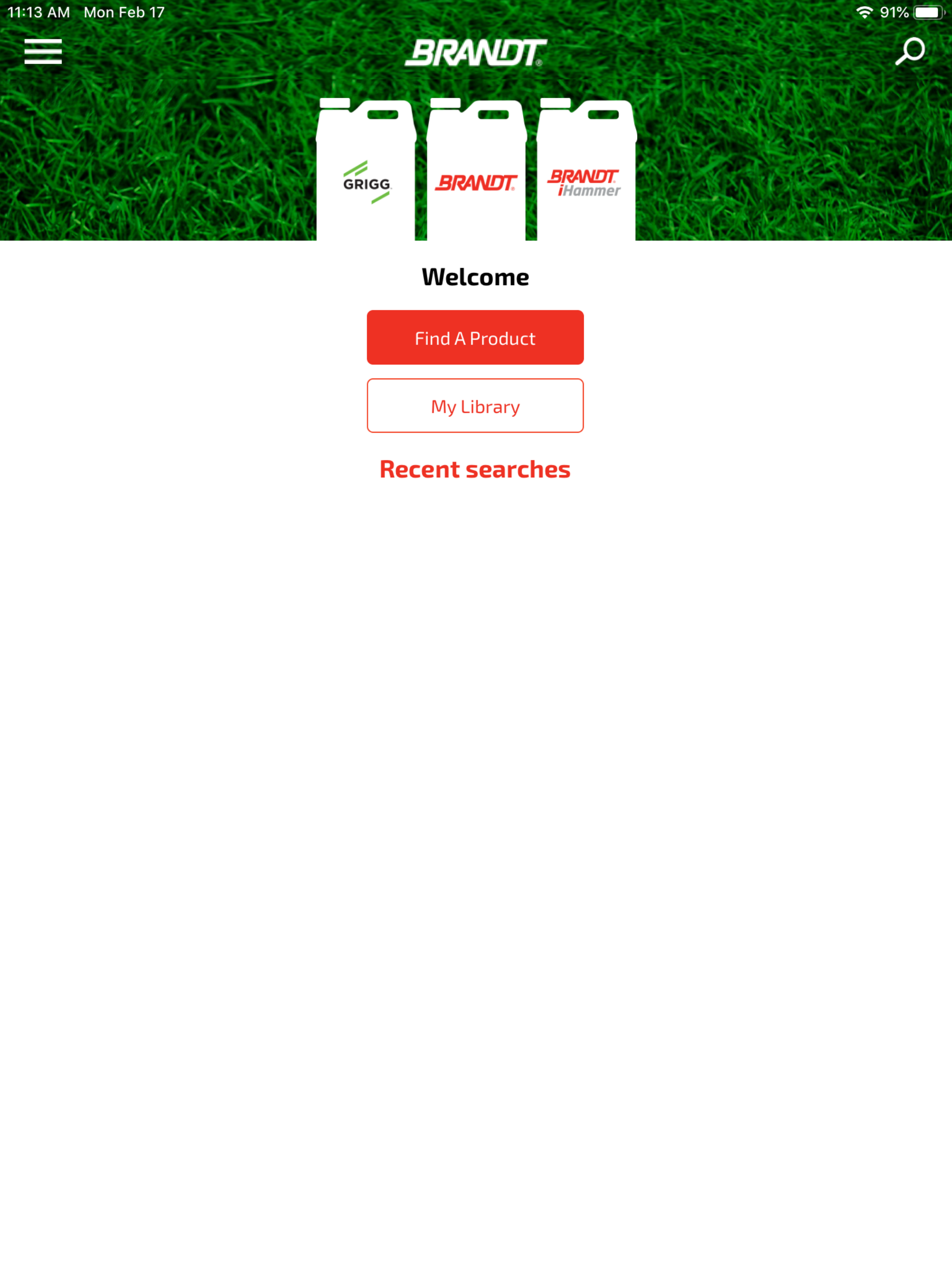 BRANDT Turf Product Finder