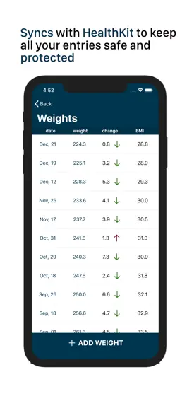 Game screenshot Obtain: Weight Tracker hack