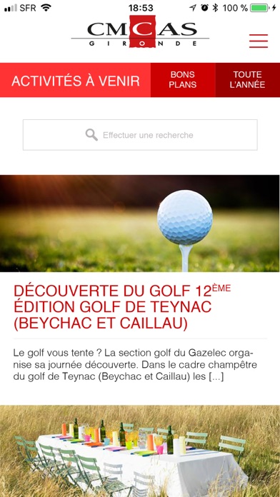 Screenshot #1 pour CMCAS Gironde