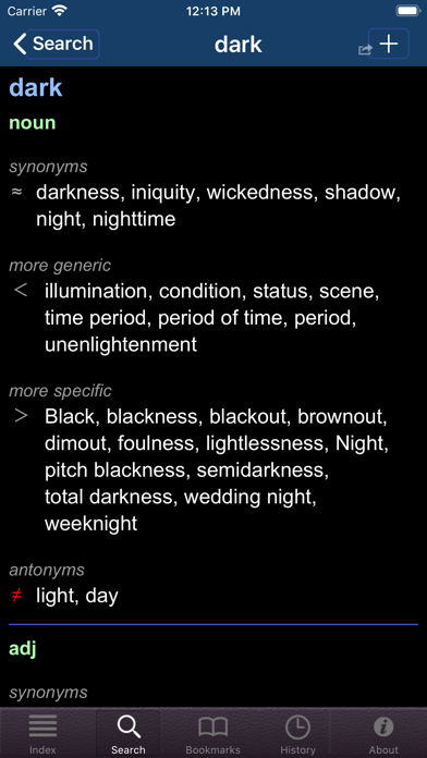 Companion Thesaurus Screenshot