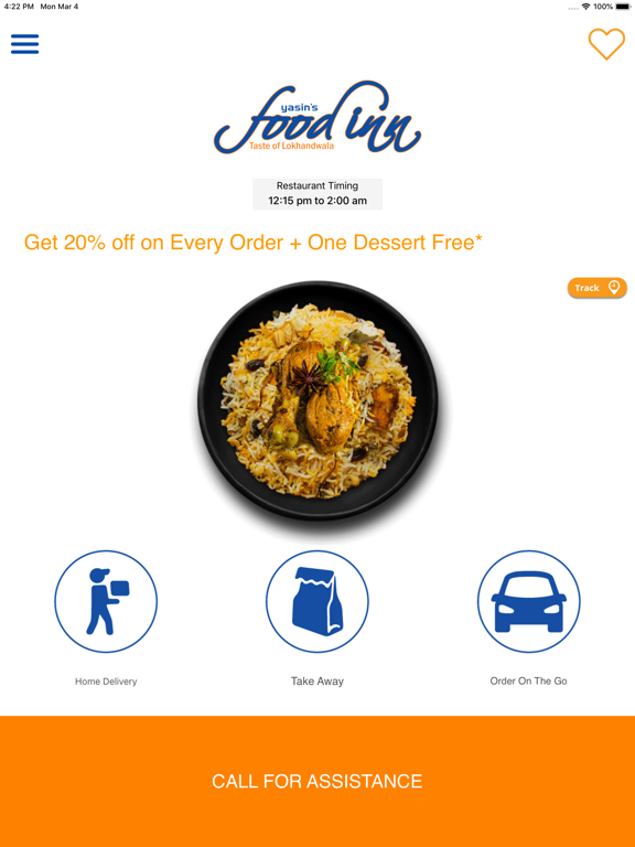 Screenshot #5 pour FoodInn Restaurant App