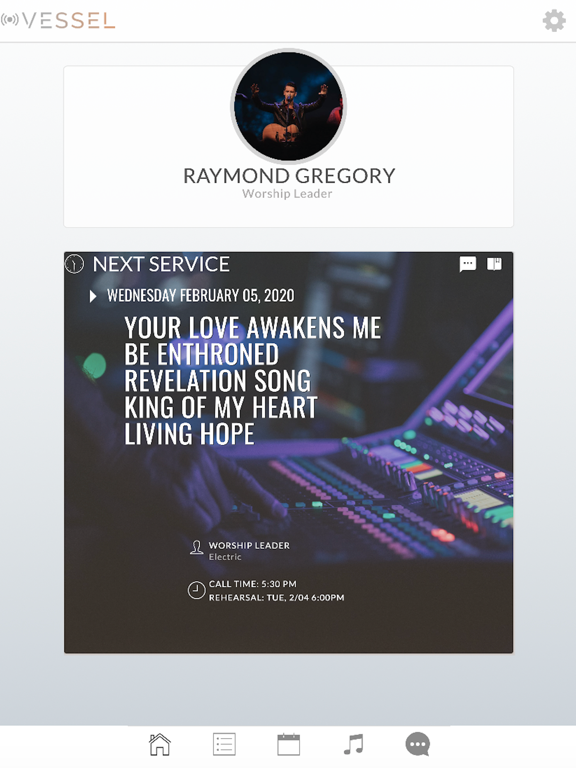 Vessel Worship iPad screenshot 1 - Productivity app