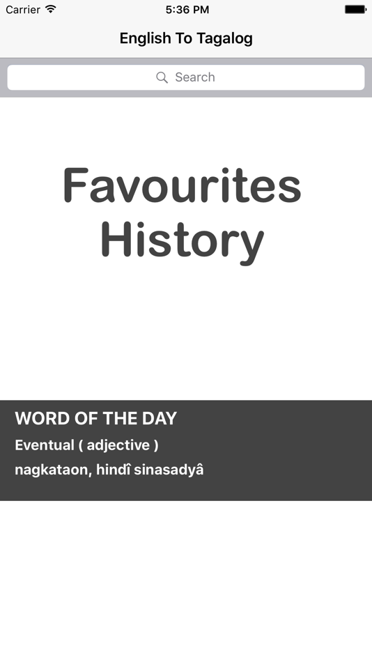 English To Tagalog Dictionary - 1.4 - (iOS)