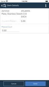 IBM Maximo Cycle Counts screenshot