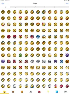 Anti Emoji - Prohibited Sign iPad image 1