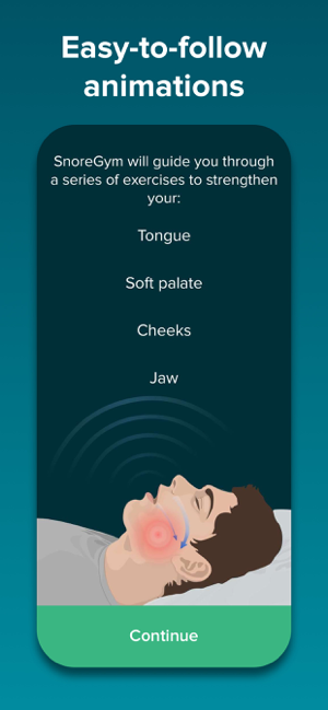 ‎SnoreGym : Reduce Your Snoring Screenshot