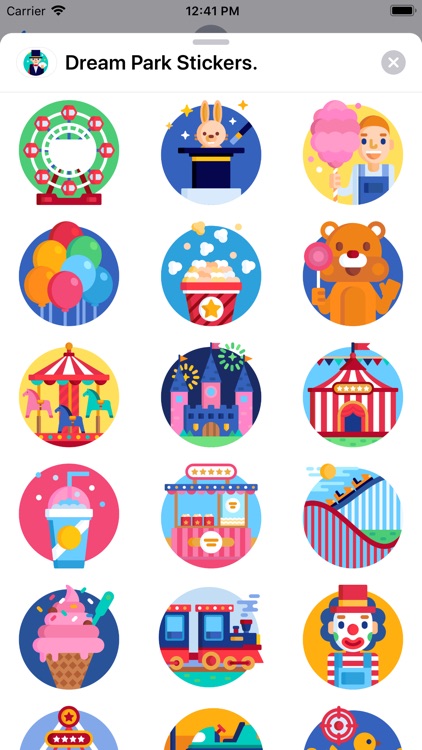Dream Park Stickers.