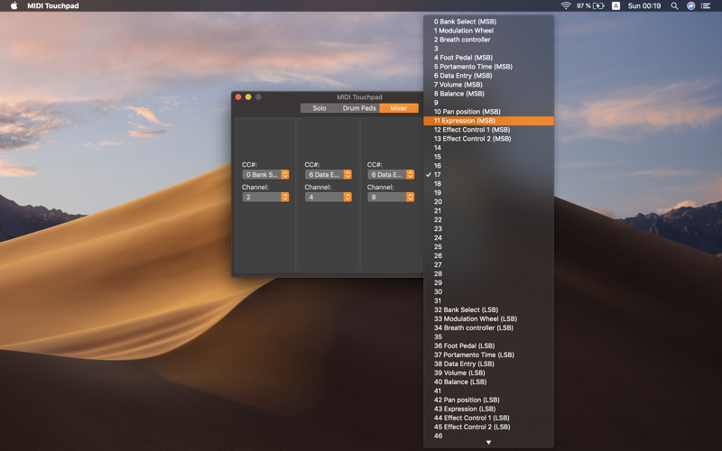 MIDI Touchpad screenshot 3