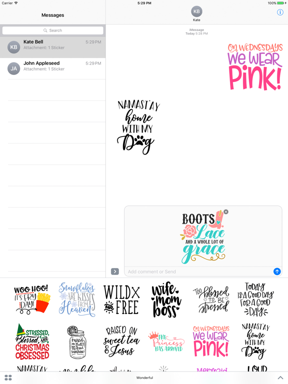 Screenshot #4 pour Wonderful Life - Sticker Pack