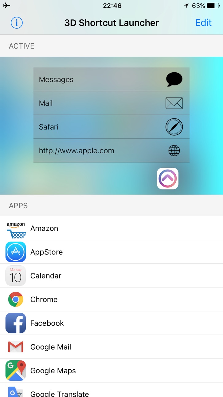 iPhone screenshot