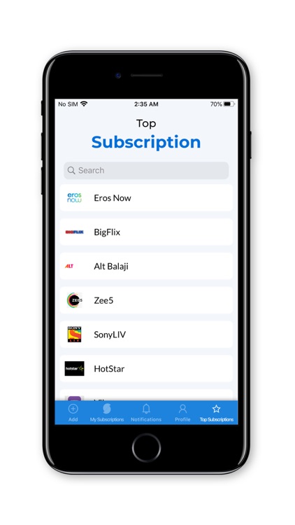 SMApp-Subscription Monitor App