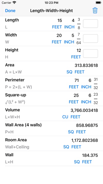 Construction Calculator++ screenshot-4