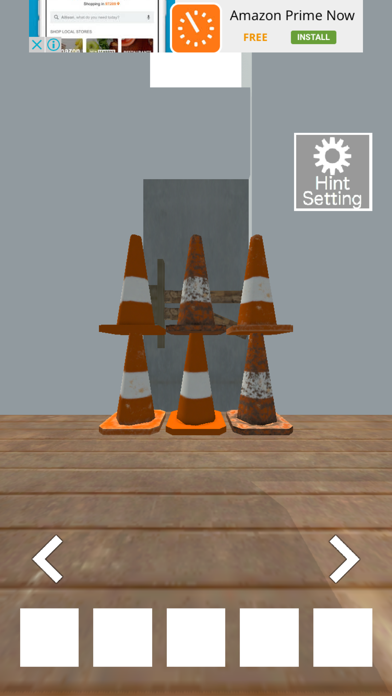 Escape from Cones Room Screenshot