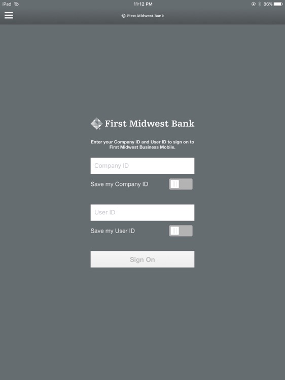 First Midwest Business Tablet