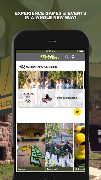 Felician Athletics Gameday Screenshot