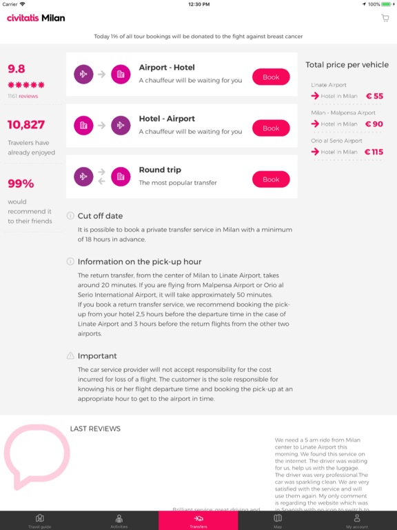 Milan Guide by Civitatis iPad screenshot 3 - Travel app