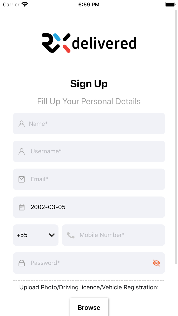 RxDelivered Drivers App