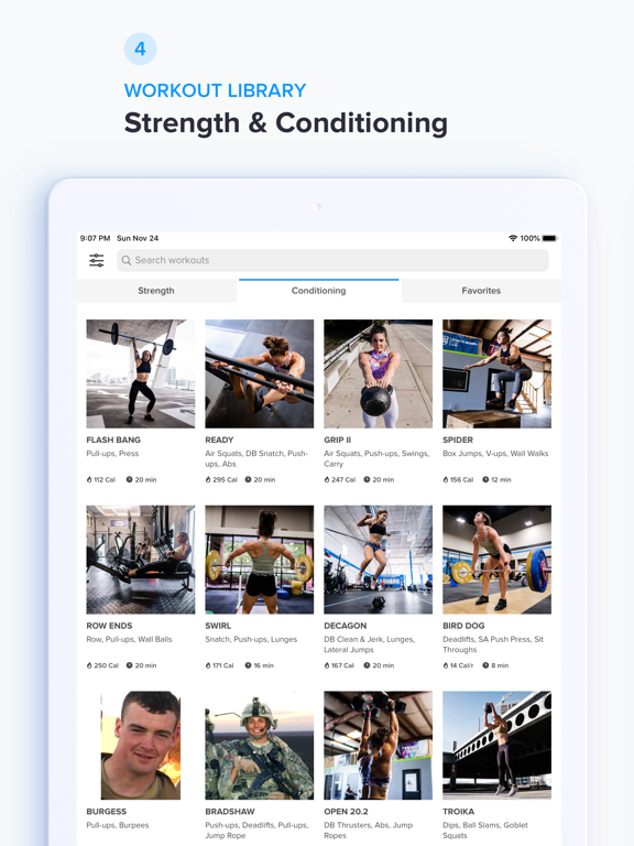 Keelo - Strength HIIT Workouts iPad screenshot 4 - Health & Fitness app