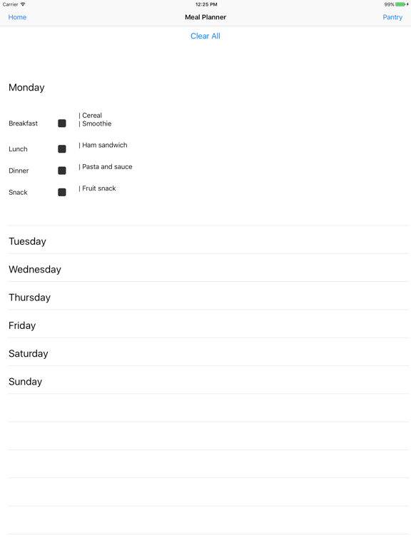 Screenshot #5 pour MealPlannerLIFE