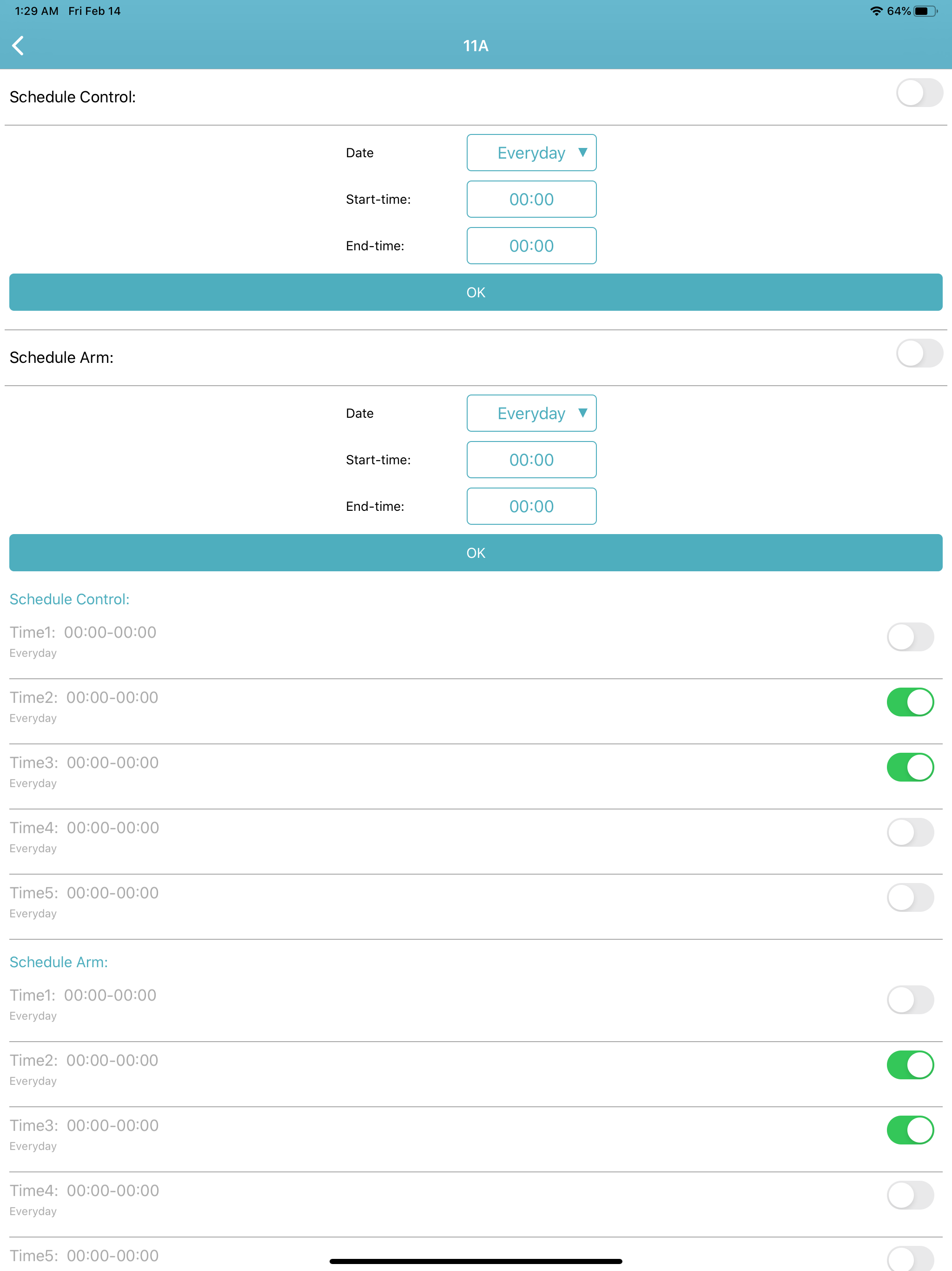 Ontario WiFi smart controller screenshot 9