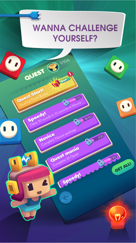 #4. Connect Puzzle: Color Lights (iOS) 来自: Onetap Co.,Ltd