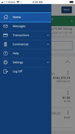 FCWK eBanking App screenshot 2