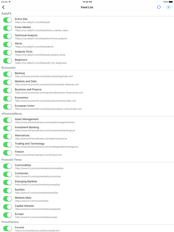 Forex News 24x7 iPad screenshot 4 - News app