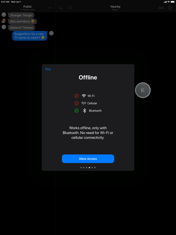 Berkanan Messenger iPad screenshot 4 - Social Networking app