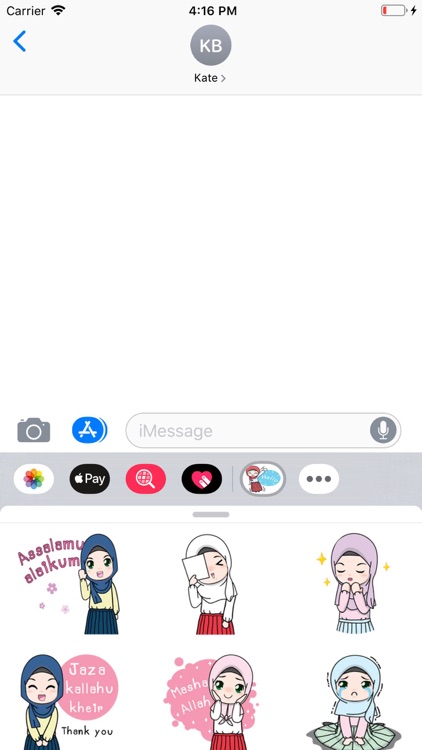 Cute Hijab Stickers Pack