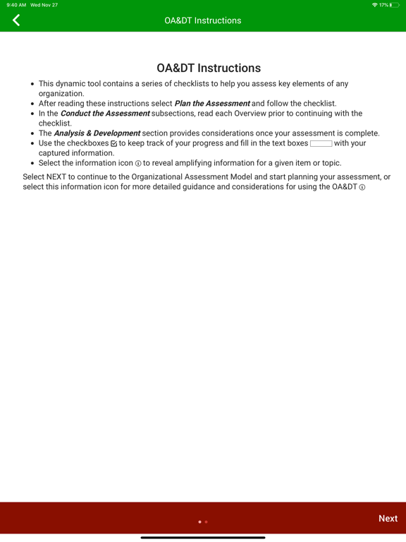 Organizational Development App iPad screenshot 5 - Business app