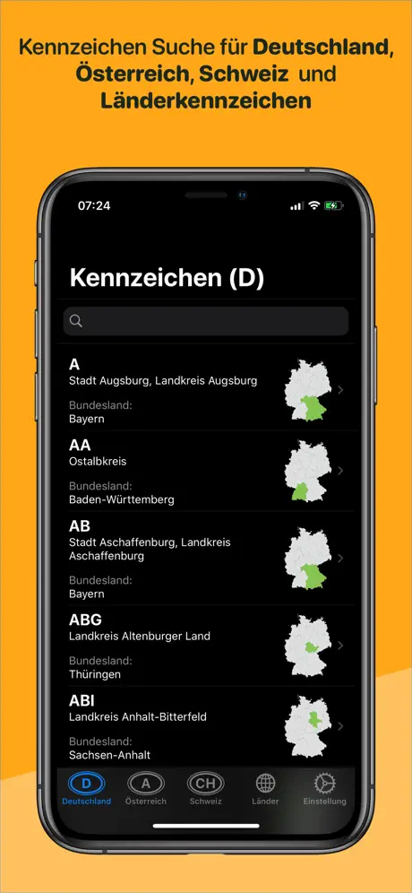 Kennzeichen-Suche