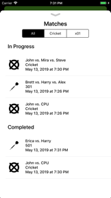 Simple Darts Scoreboard screenshot